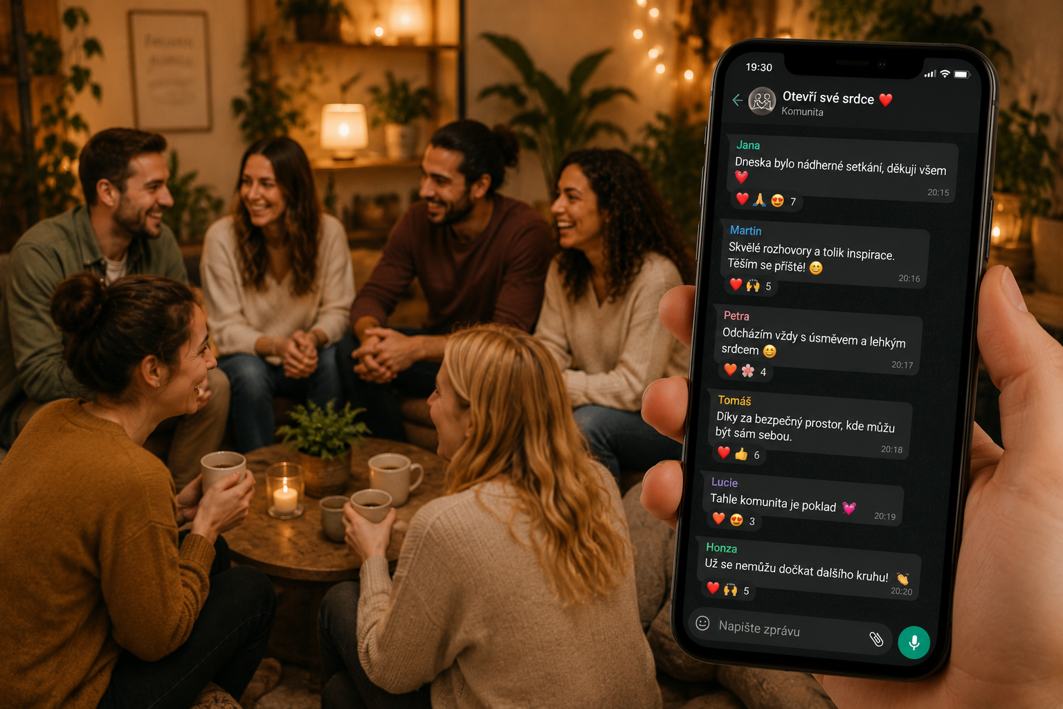 WhatsApp komunita smíšených kruhů